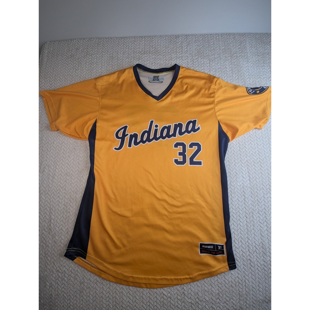 Marucci Indiana Jersey #32 Founders' Club Gold XL Men's Warmup‎ Pacers
